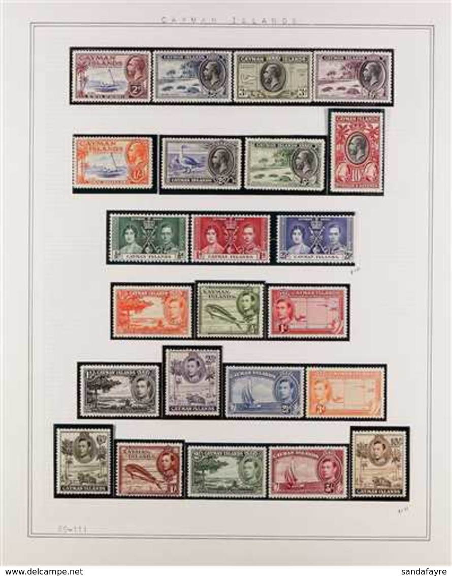 1935-1969 COMPREHENSIVE FINE MINT & NHM COLLECTION  In Hingeless Mounts On Leaves, All Different, Most Stamps Are NEVER  - Kaimaninseln