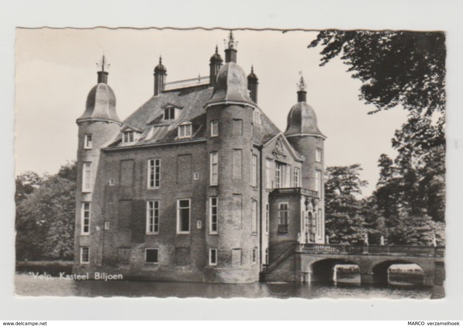 Ansichtkaart-postcard Kasteel Biljoen Velp 1960 - Velp / Rozendaal