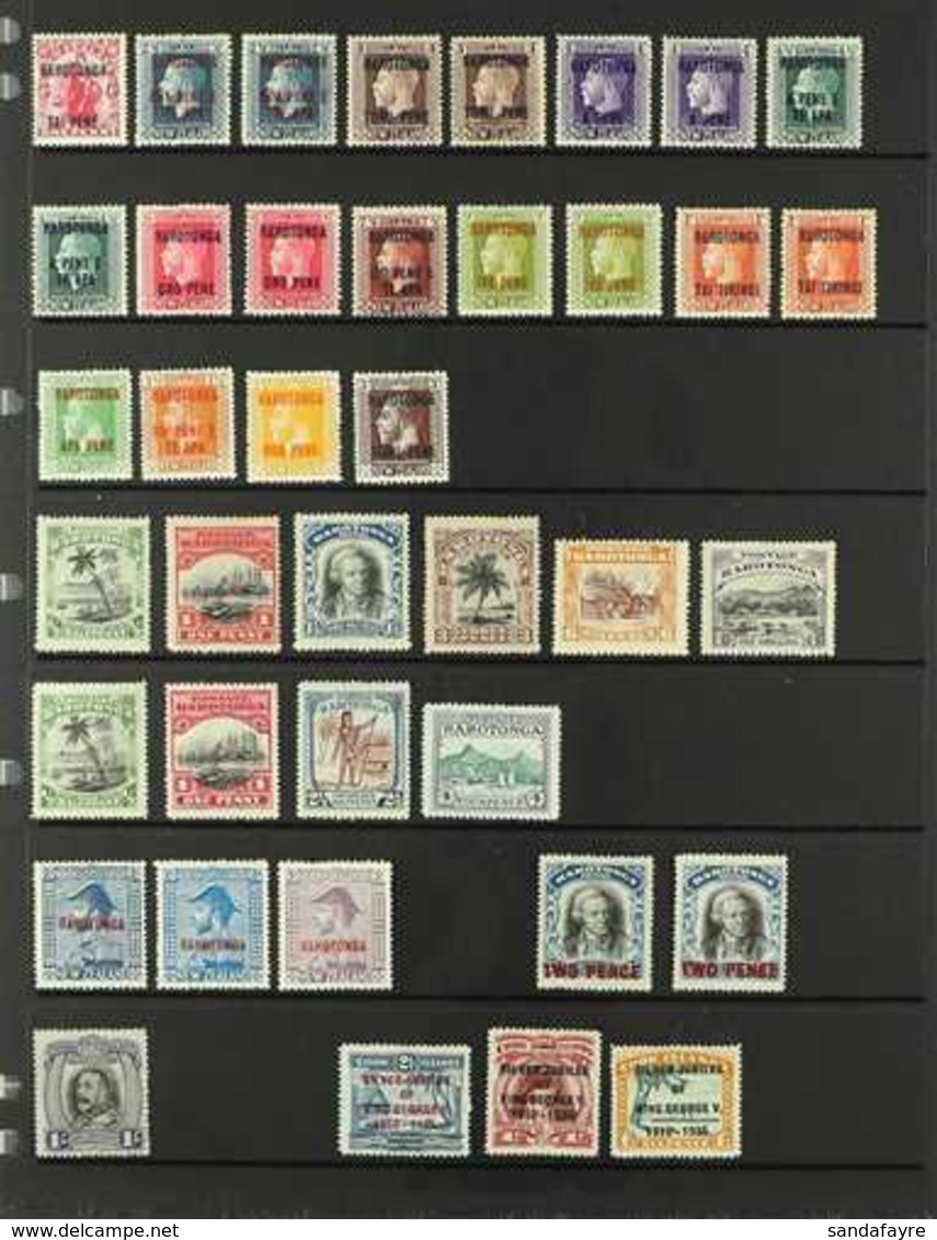 1919-1946 FINE MINT COLLECTION  On Stock Pages, All Different, Includes 1919 Set With All Perforation Types, 1920 & 1924 - Cookinseln