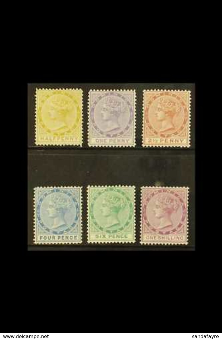 1877-79  Complete "CC" Set, SG 4/9, Very Fine Mint With Vibrant Colours, Hard To Find So Nice. (6 Stamps) For More Image - Dominica (...-1978)