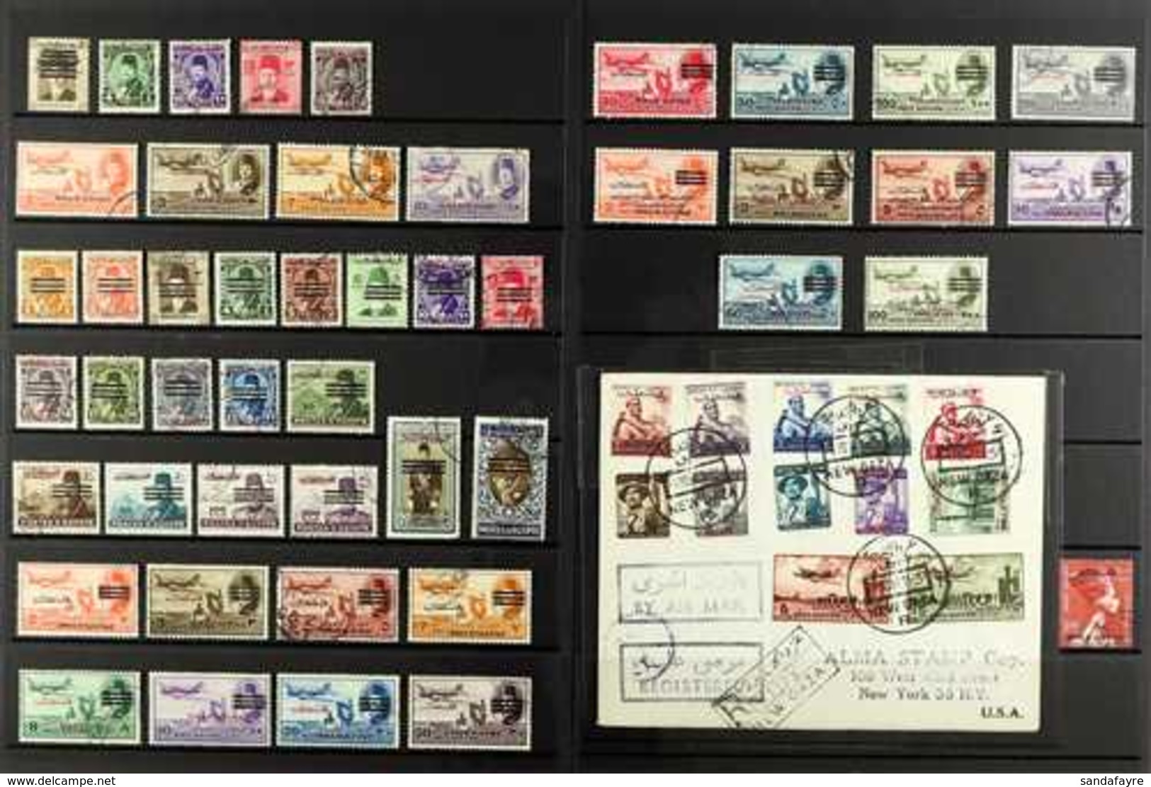 GAZA - EGYPTIAN OCCUPATION  1948-56 FINE USED COLLECTION Presented On Stock Pages That Includes The 1953 King Farouk Obl - Sonstige & Ohne Zuordnung