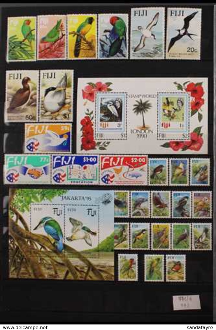 BIRDS TOPICAL COLLECTION  1959-2009. All Different Mint, Used & Never Hinged Mint Collection Of Stamps & Miniature Sheet - Fidschi-Inseln (...-1970)