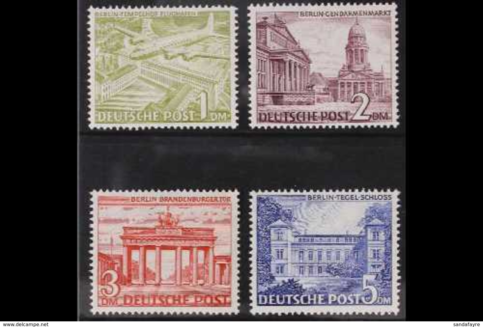 1949  1m To 5m Buildings Top Values (Michel 57/60, SG B50/53), Fine Never Hinged Mint, Very Fresh. (4 Stamps) For More I - Sonstige & Ohne Zuordnung