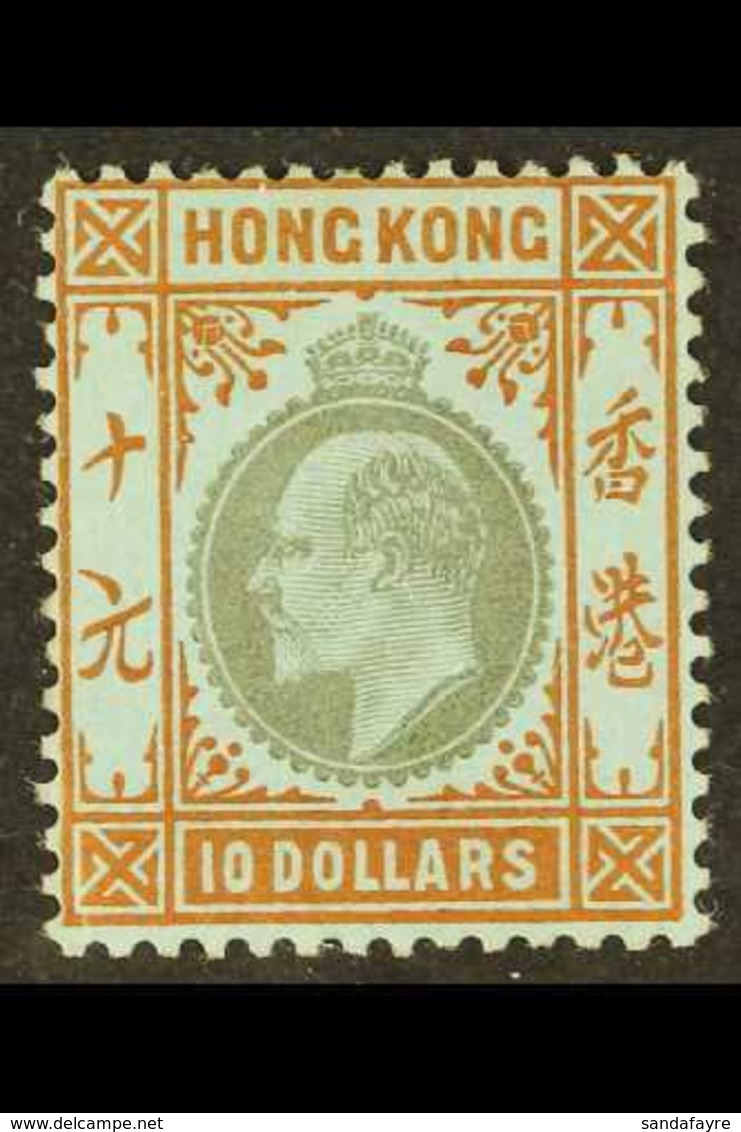 1903  $10 Slate And Orange / Blue, Wmk Crown CA, SG 76, Lightly Hinged Mint With Full Perfs & Striking Original Colours. - Sonstige & Ohne Zuordnung