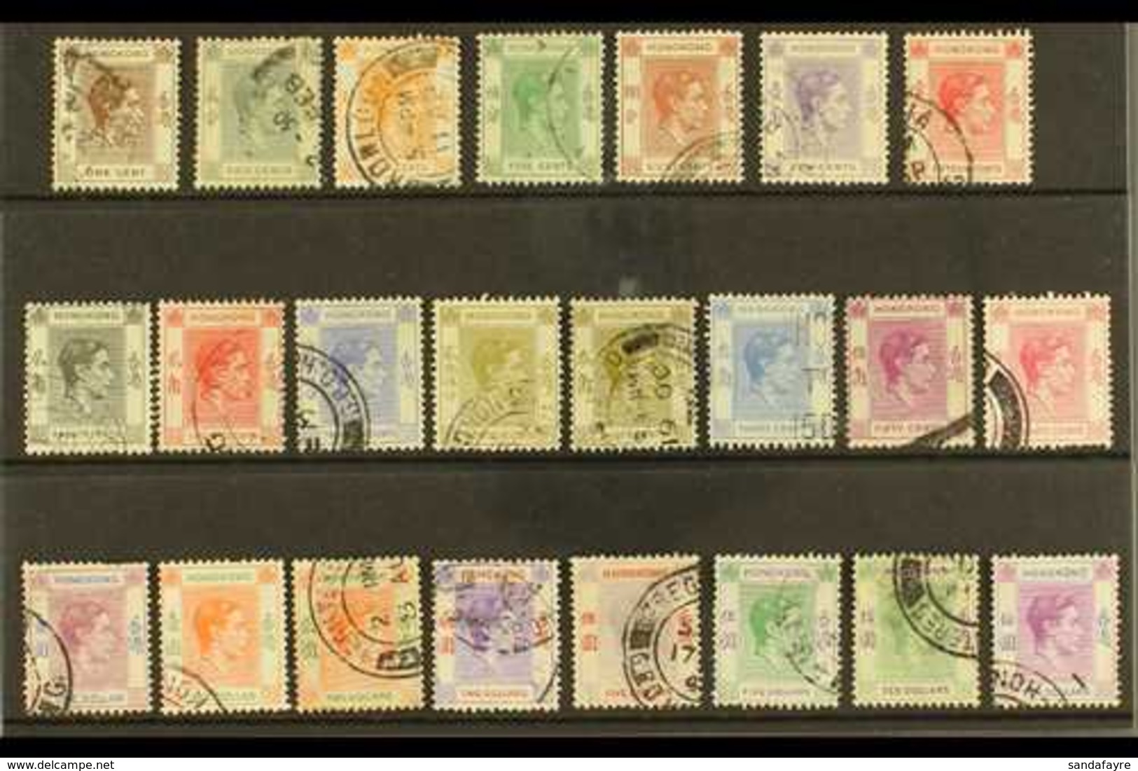 1938-52  Complete Definitive Set, SG 140/162, Fine Used. (23 Stamps) For More Images, Please Visit Http://www.sandafayre - Sonstige & Ohne Zuordnung