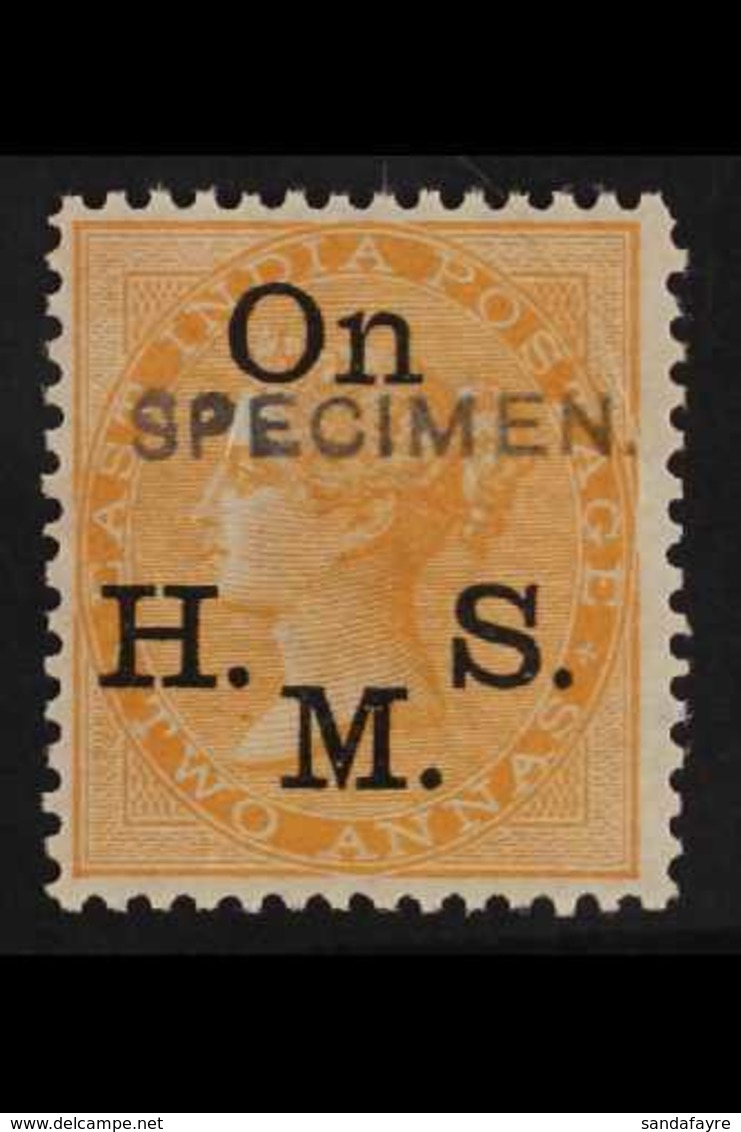 OFFICIAL  1874-82 2a Orange With "SPECIMEN" Overprint, SG O33as, Never Hinged Mint, Very Fresh & Scarce. For More Images - Sonstige & Ohne Zuordnung