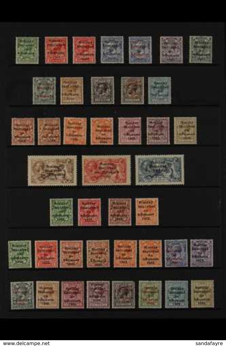 1922-1925 OVERPRINTS  MINT COLLECTION On Stock Pages, All Different, Includes 1922 Dollard Opts Set, Plus Red Opts To 9d - Sonstige & Ohne Zuordnung