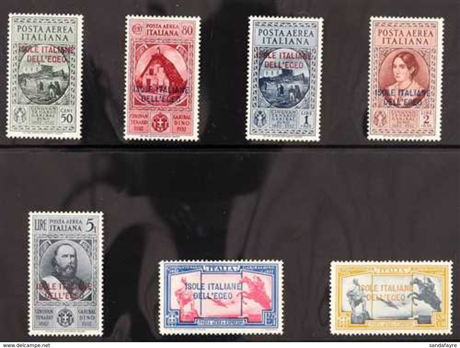 EGEO (DODECANESE ISLANDS)  1932 Garibaldi Air And Air Express Complete Set (Sass. S. 30, SG 99/E105), Never Hinged Mint. - Sonstige & Ohne Zuordnung