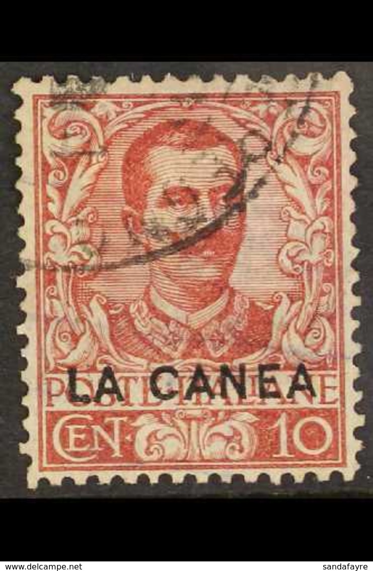 PO's IN CRETE  1905 10c Lake, SG 6 (Sass. 6), Very Fine Used, Cat €450. For More Images, Please Visit Http://www.sandafa - Sonstige & Ohne Zuordnung