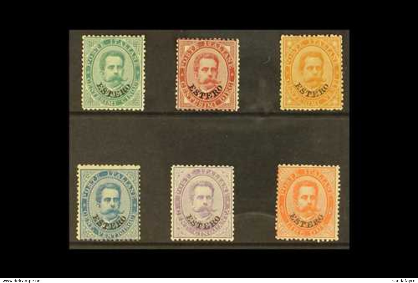 PO's IN TURKISH EMPIRE  GENERAL ISSUES 1881-83 Complete "ESTERO" Opt Set, SG 12/17, Fine Mint. (6 Stamps) For More Image - Sonstige & Ohne Zuordnung