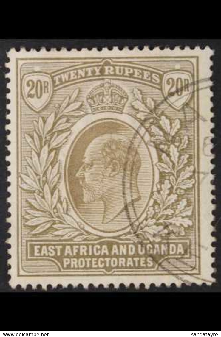 1903-04  20r Grey And Stone, Wmk Crown CC, SG 15, Very Fine Used. For More Images, Please Visit Http://www.sandafayre.co - Vide