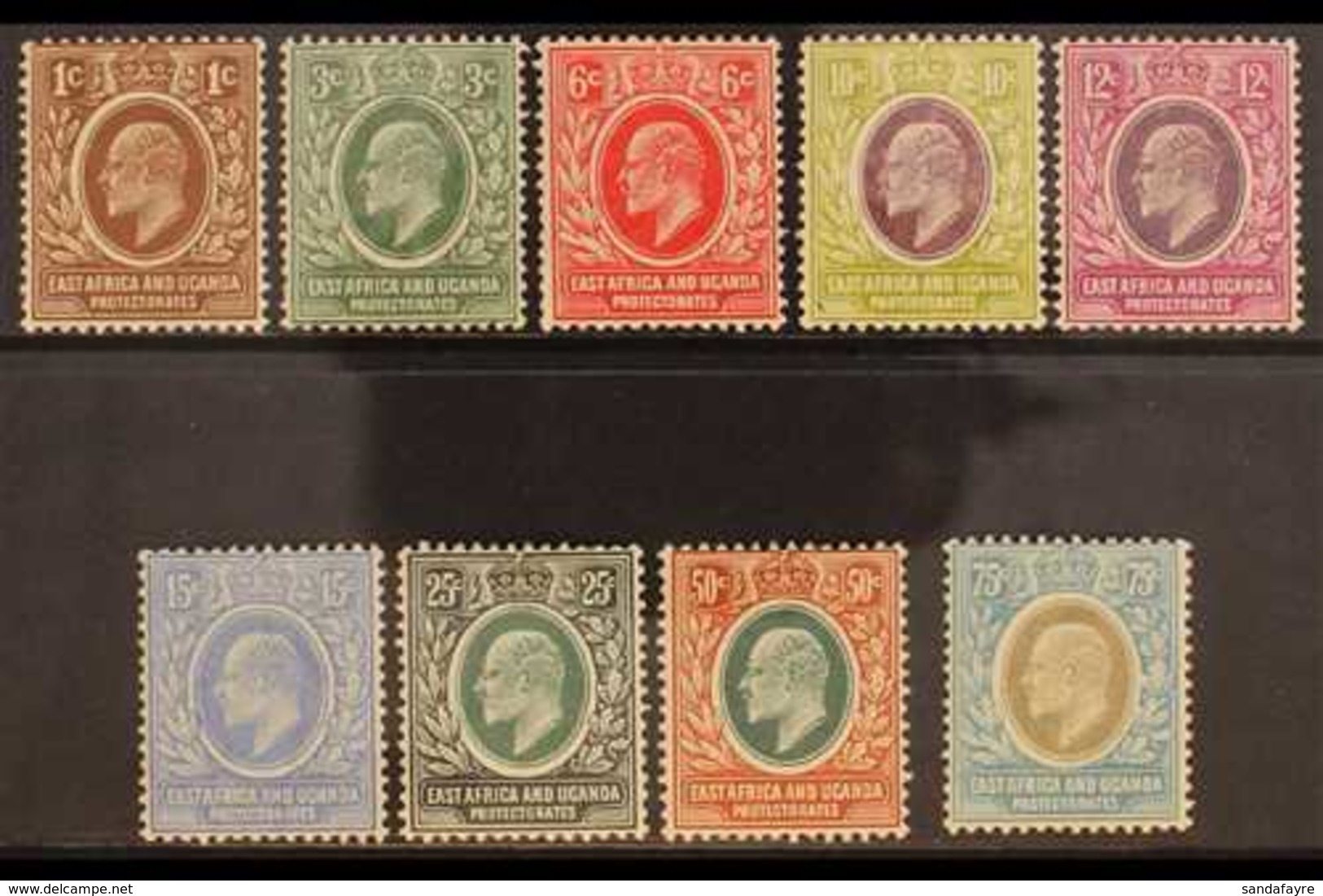 1907-08  Complete Definitive Set, SG 34/42, Fine Mint. (9 Stamps) For More Images, Please Visit Http://www.sandafayre.co - Vide