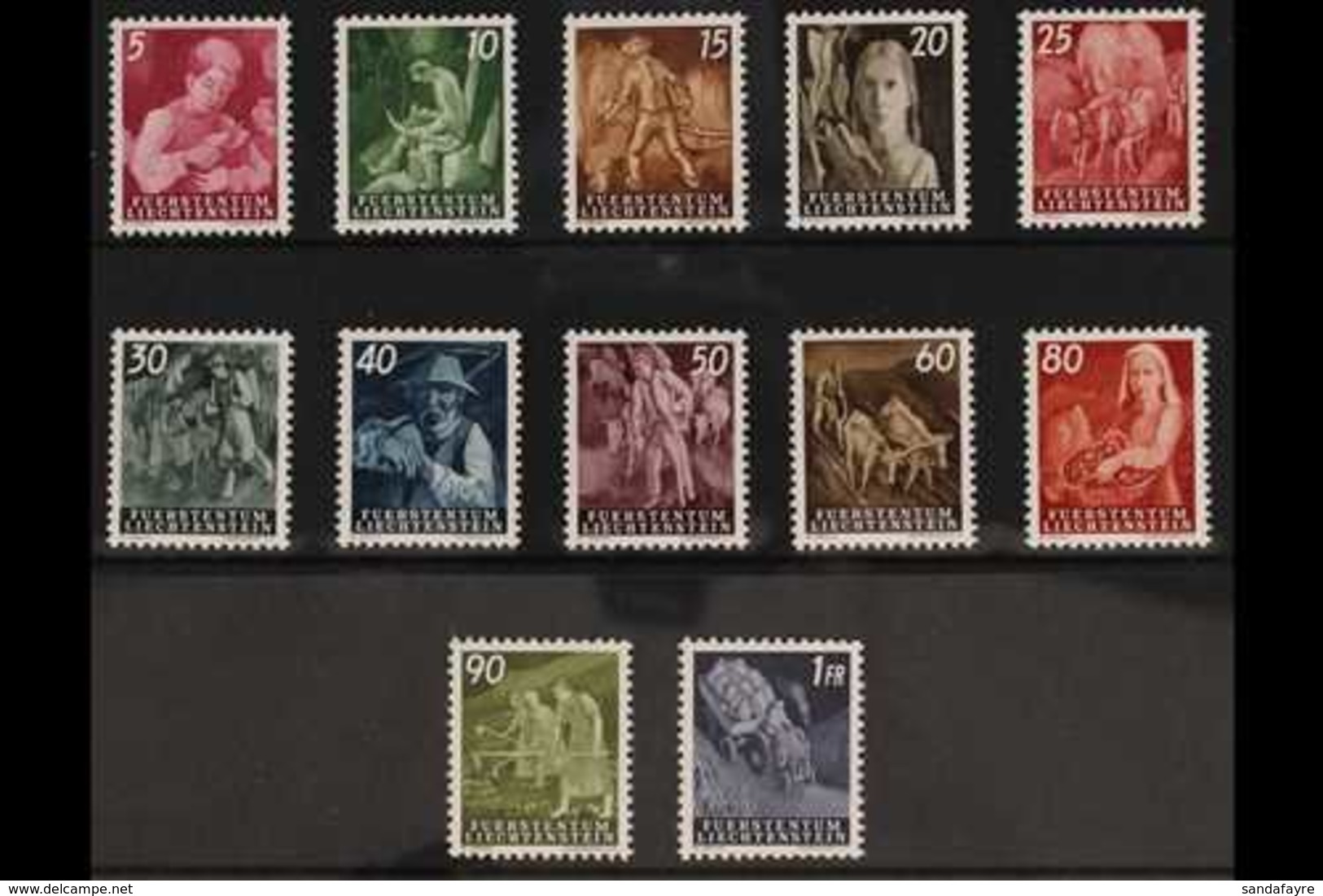 1951  Agricultural Complete Set (Michel 289/300, SG 287/98), Superb Never Hinged Mint, Very Fresh. (12 Stamps) For More  - Sonstige & Ohne Zuordnung