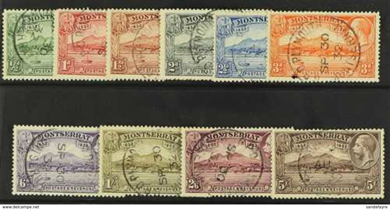 1932  Tercentenary Set Complete, SG 84/93, Very Fine Used. (10 Stamps) For More Images, Please Visit Http://www.sandafay - Montserrat