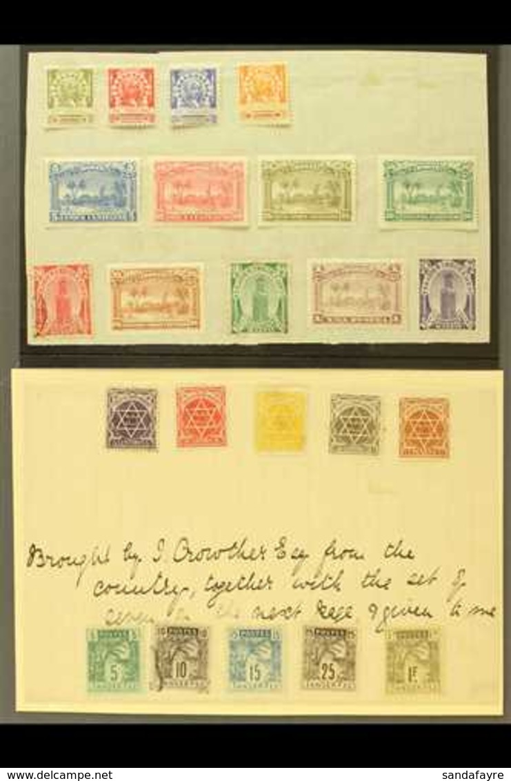 LOCAL STAMPS  1892-1897 Mostly Mint All Different Group On Two Small Pages, Inc (all Mint) Fez - Meknes 1897 Set To 20c, - Sonstige & Ohne Zuordnung