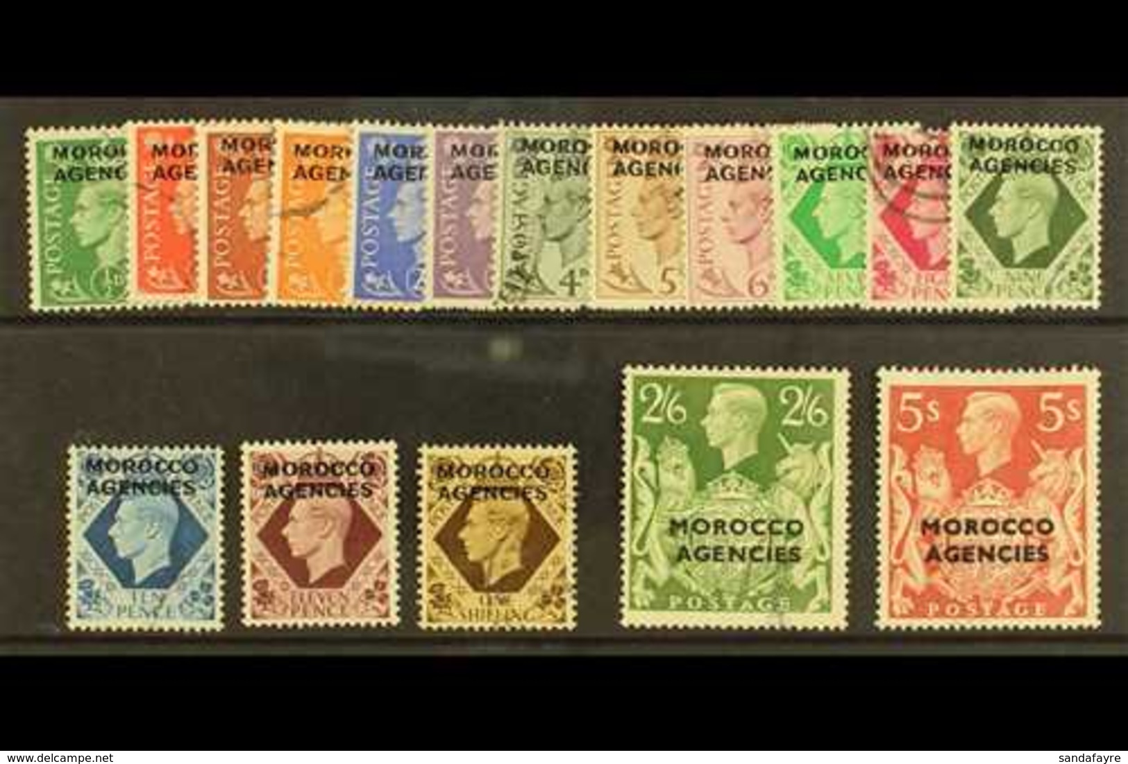 BRITISH CURRENCY  1949 Complete Definitive Set, SG 77/93, Fine Used. (17 Stamps) For More Images, Please Visit Http://ww - Sonstige & Ohne Zuordnung