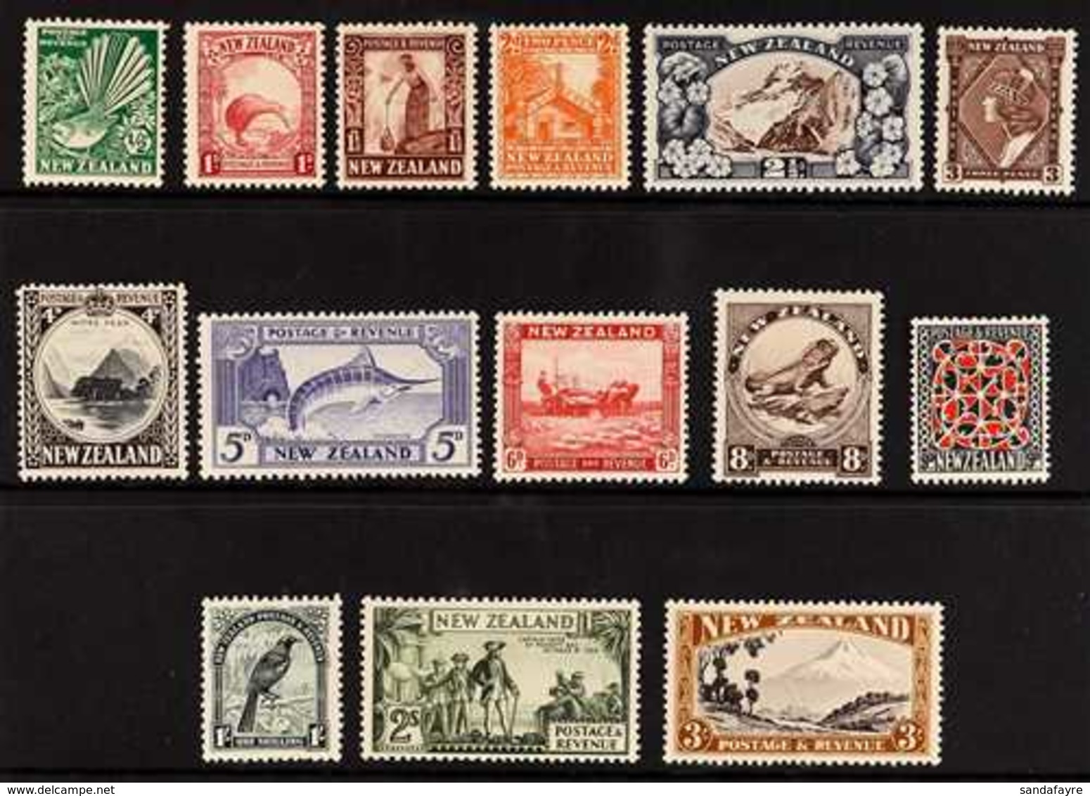 1935-36  Pictorials Complete Set, SG 556/69, Never Hinged Mint, Very Fresh. (14 Stamps) For More Images, Please Visit Ht - Sonstige & Ohne Zuordnung