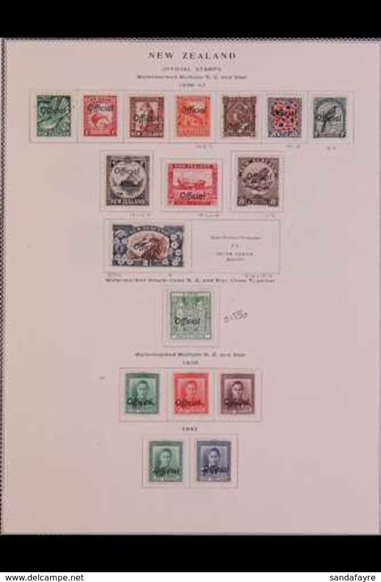 OFFICIALS  1936-63 VERY FINE MINT COLLECTION Presented On Printed Pages, Almost Complete For The Period, Includes The 19 - Sonstige & Ohne Zuordnung