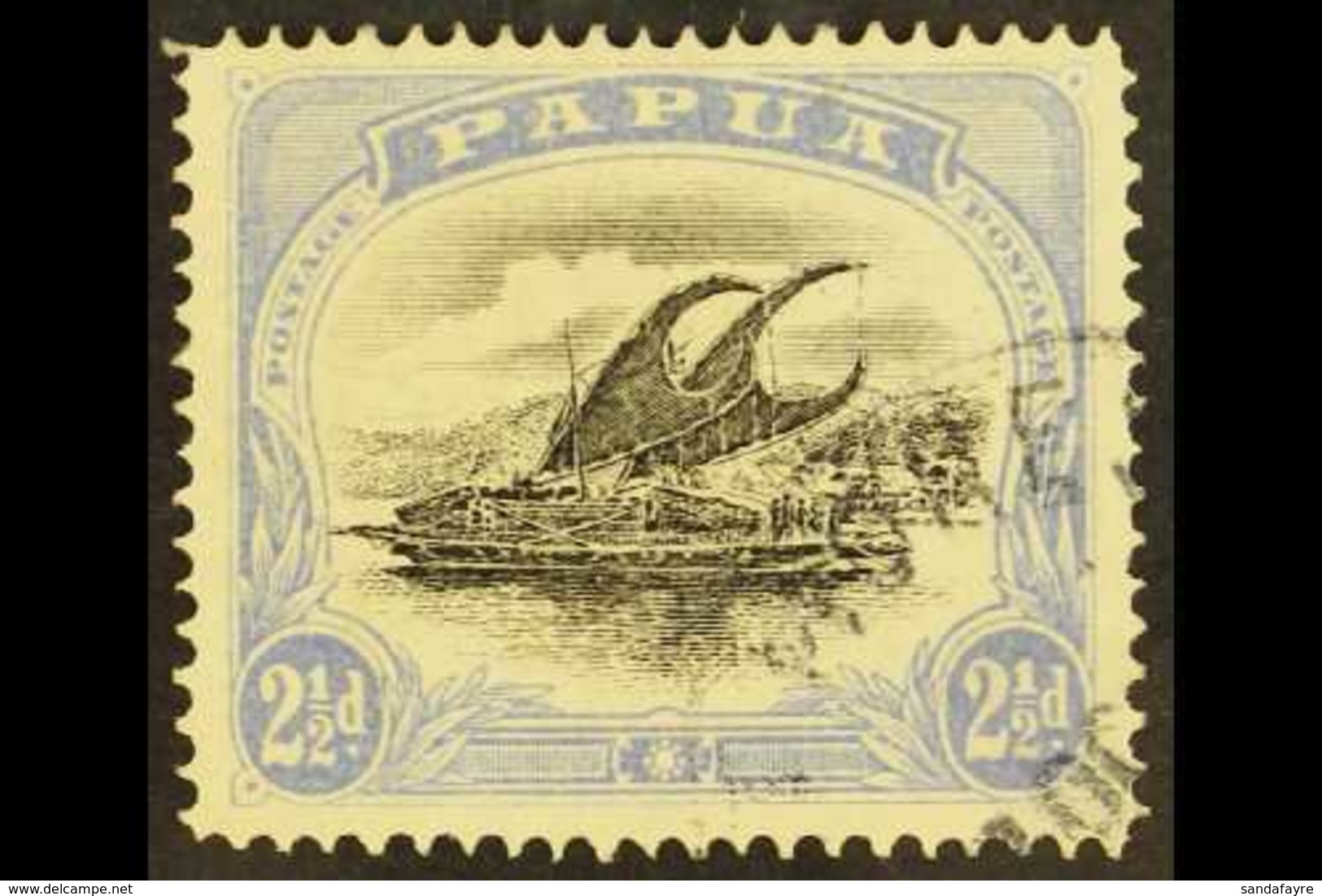 1907-09  2½d Black & Pale Ultramarine, Perf. 12½, SG 56a, Fine Cds Used. For More Images, Please Visit Http://www.sandaf - Papua-Neuguinea