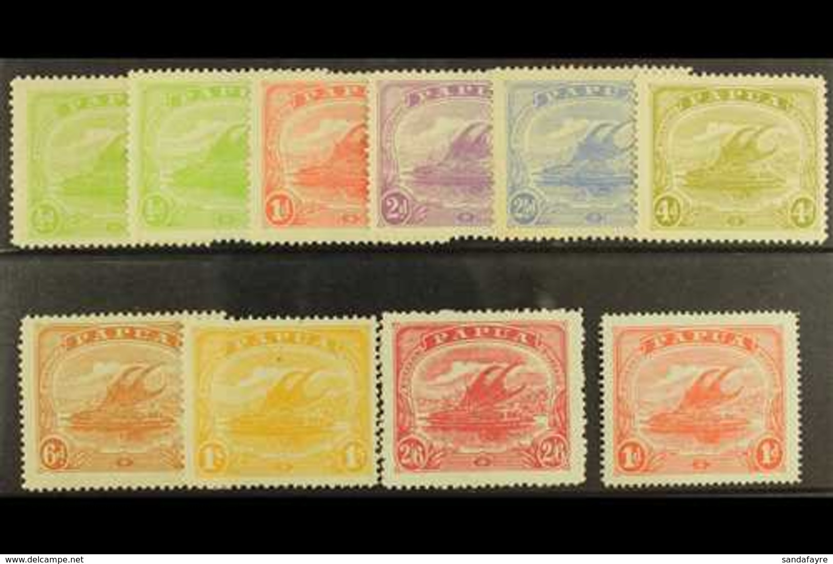 1911-15  Lakatoi Set, SG 84/92, With Both ½d Shades And Perf 14 1d, Fine Mint. (10) For More Images, Please Visit Http:/ - Papua-Neuguinea