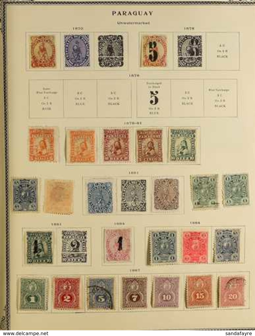 1870 - 1980 EXTENSIVE COLLECTION IN SCOTT "SPECIALTY" ALBUM  Mint And Used With Many Complete Sets, 1870s Imperf Proofs, - Paraguay