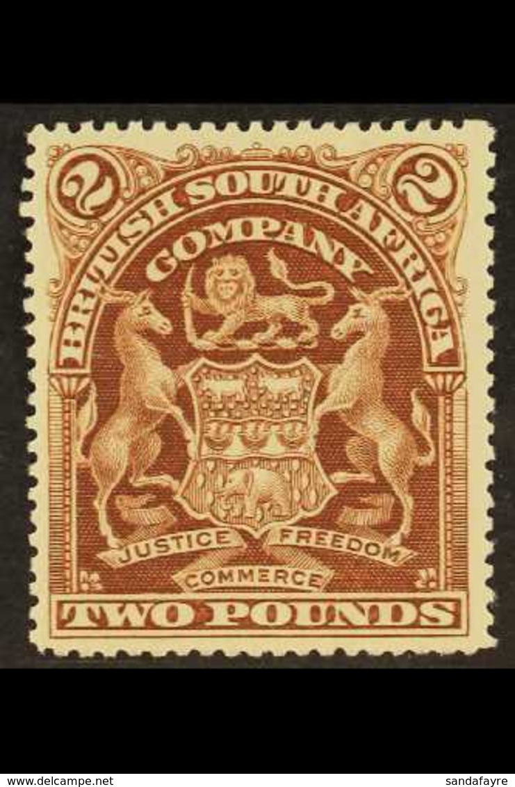 1898  £2 Brown Arms, SG 91, Very Fine Mint. Lovely Stamp. For More Images, Please Visit Http://www.sandafayre.com/itemde - Sonstige & Ohne Zuordnung