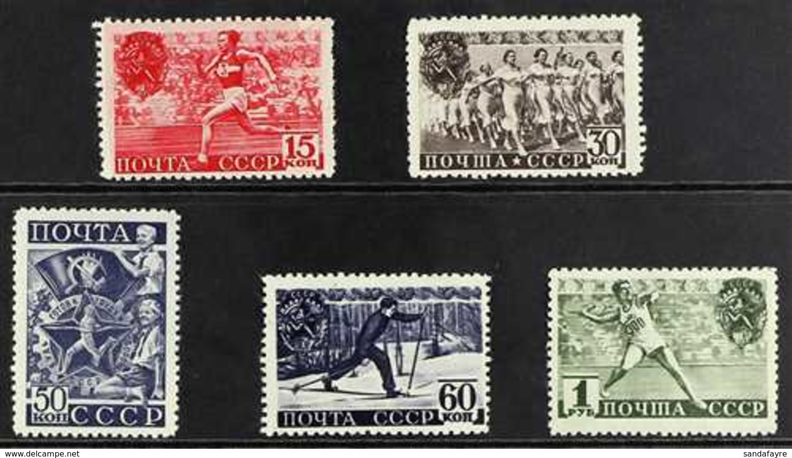 1940  Physical Culture Day Set, Scott 784/88, SG 910/914, Never Hinged Mint (5 Stamps) For More Images, Please Visit Htt - Sonstige & Ohne Zuordnung