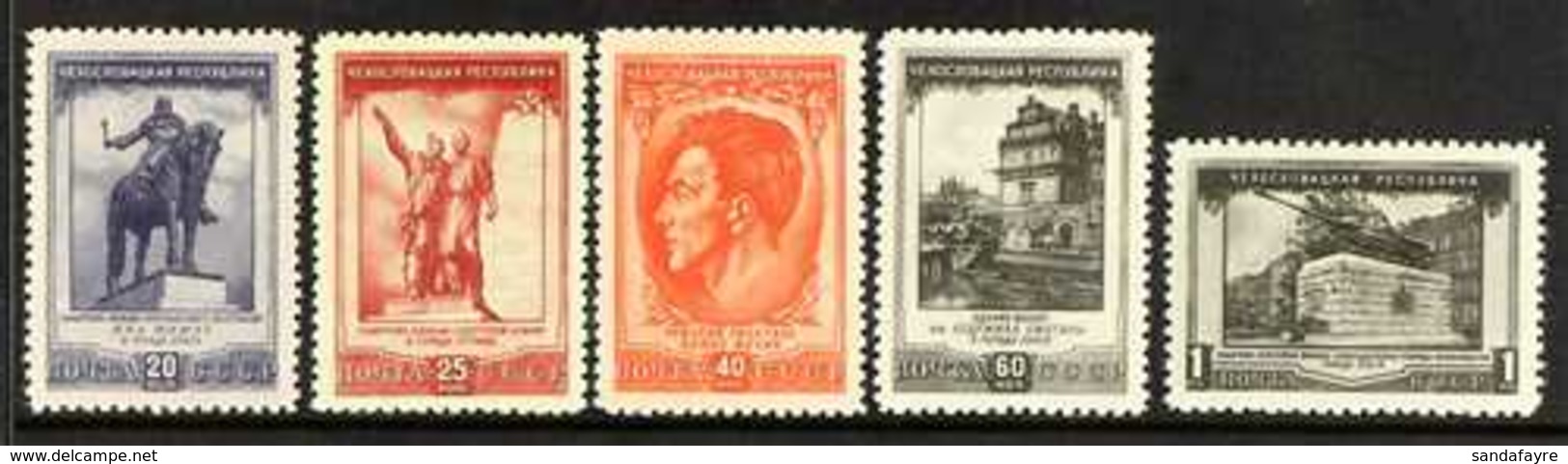 1951  Soviet - Czech Friendship Set, Scott 1605/09, SG 1740/44, Never Hinged Mint (5 Stamps) For More Images, Please Vis - Sonstige & Ohne Zuordnung