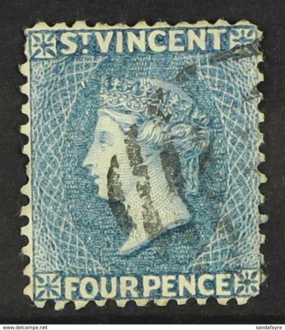 1883  4d Grey Blue, Wmk CA, Perf 12, SG 43a, Very Fine Used. For More Images, Please Visit Http://www.sandafayre.com/ite - St.Vincent (...-1979)