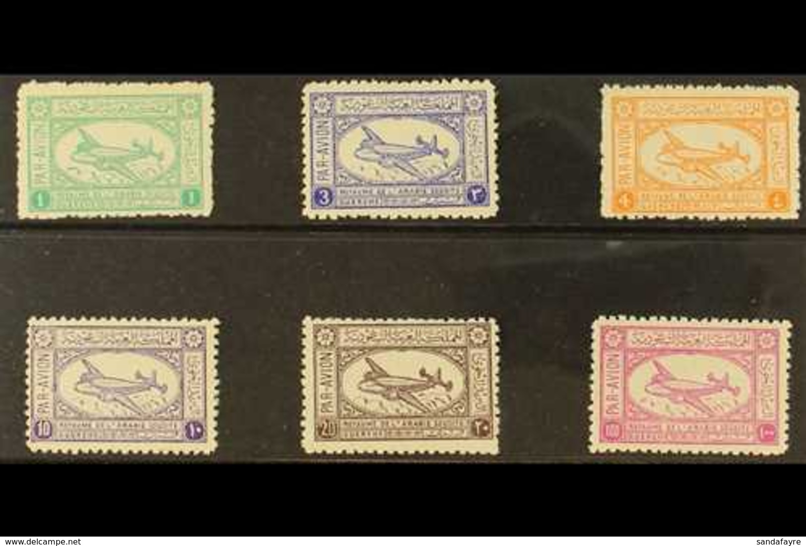 1949  Air Set Perf 11, SG 357/62, Never Hinged Mint (6 Stamps) For More Images, Please Visit Http://www.sandafayre.com/i - Saudi-Arabien