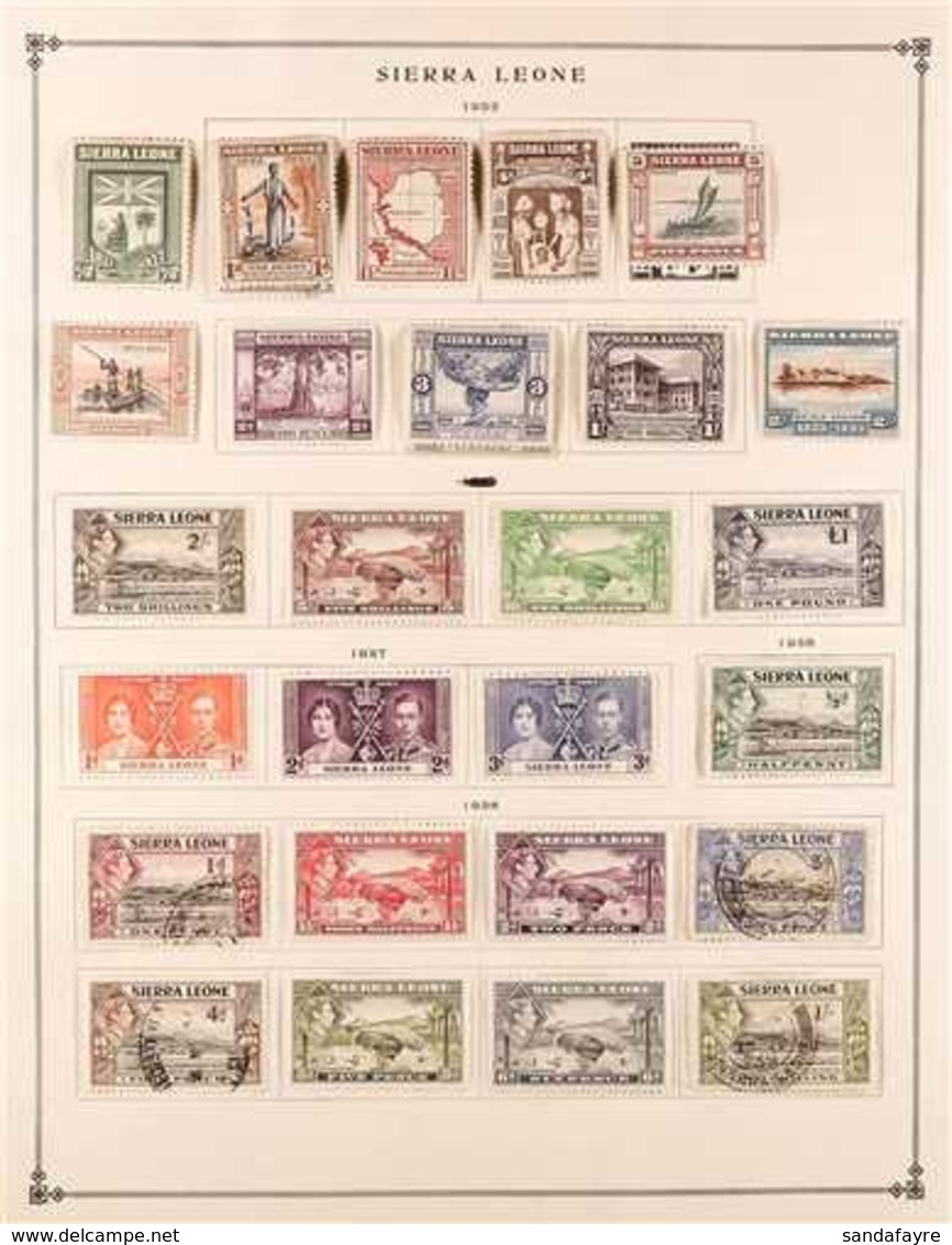 1884-1938 ALL DIFFERENT MINT AND USED COLLECTION  With QV And KEVII Range Of Lower Values; Good KGV Including 1933 Cente - Sierra Leone (...-1960)