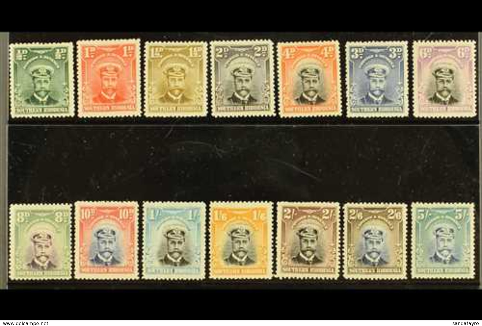 1924-29  KGV "Admiral" Complete Set, SG 1/14, Fine Fresh Mint. (14 Stamps) For More Images, Please Visit Http://www.sand - Südrhodesien (...-1964)