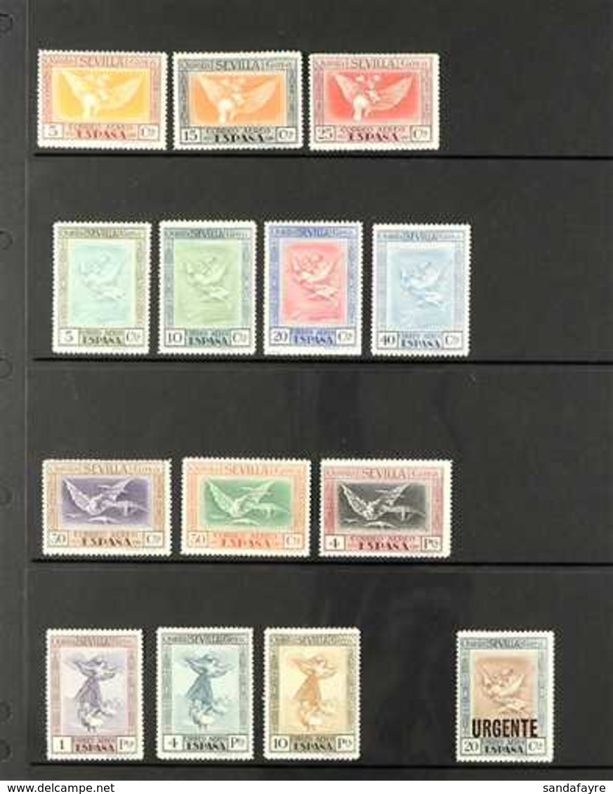 1930-36 NEVER HINGED MINT AIR POST STAMPS  An All Different Collection Which Includes 1930 Goya Set, 1930 Columbus (Euro - Sonstige & Ohne Zuordnung