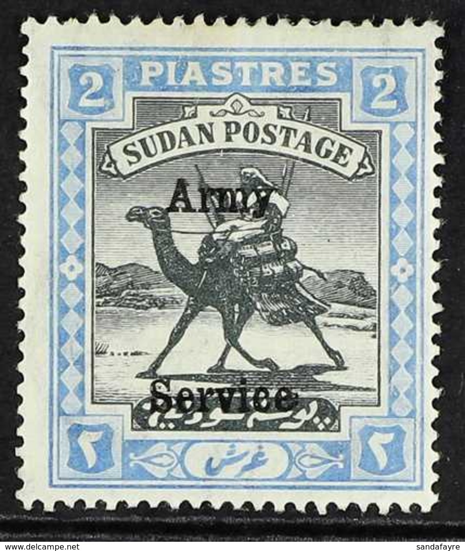 ARMY SERVICE  1906-11 2p Black & Blue Wmk Mult Star And Crescent Overprint, SG A11, Fine Mint, Fresh. For More Images, P - Sudan (...-1951)