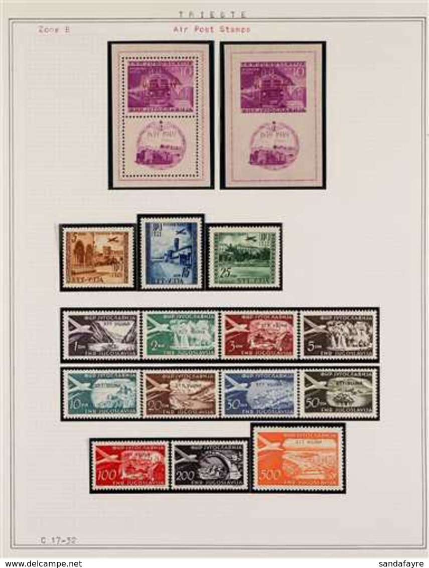 ZONE "B"  1948-1954 SUPERB NEVER HINGED MINT All Different Collection With A High Degree Of Completion For The Period. I - Sonstige & Ohne Zuordnung