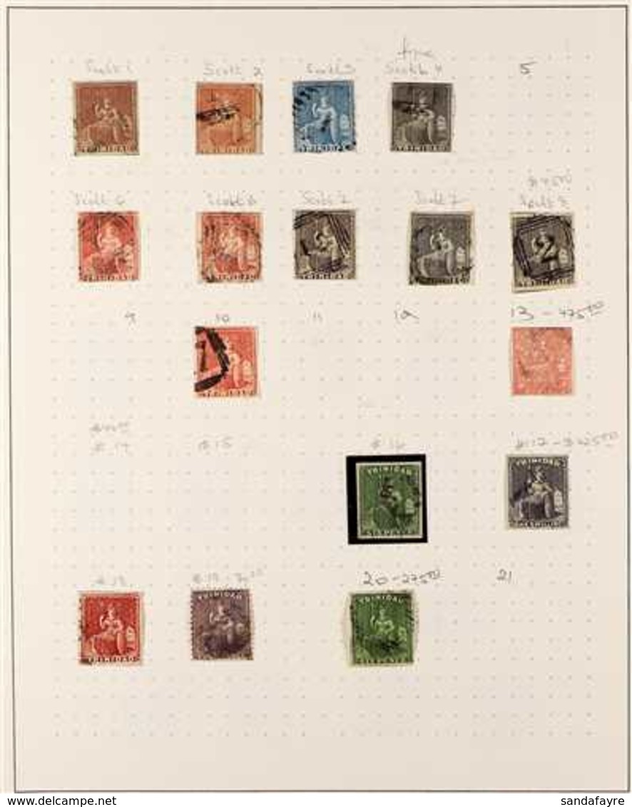 1851 - 1909 EXTENSIVE FINE USED COLLECTION  Valuable And Attractive Collection Well Written Up On Pages  Including A Sup - Trinidad & Tobago (...-1961)