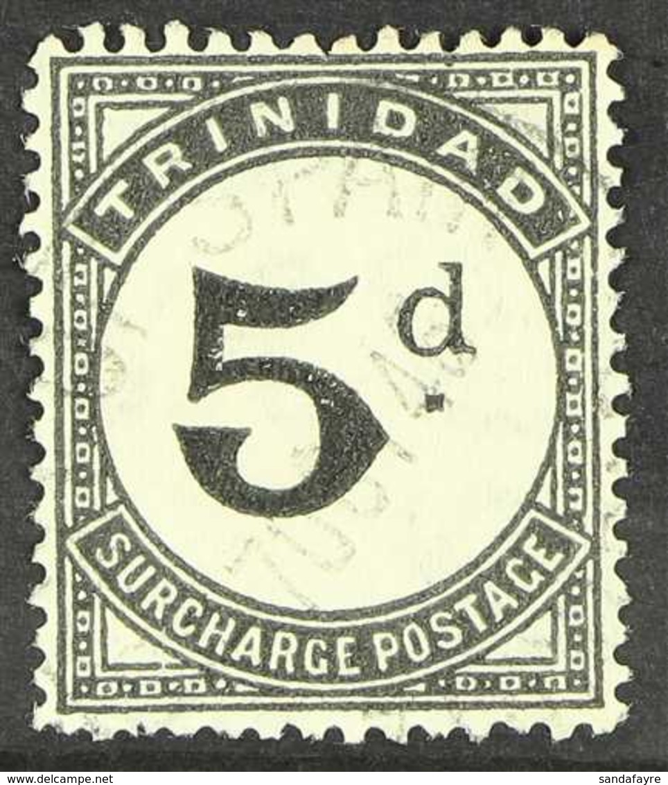 POSTAGE DUES  1923 5d Black, Wmk Script, SG D22, Very Fine Used. For More Images, Please Visit Http://www.sandafayre.com - Trinidad & Tobago (...-1961)