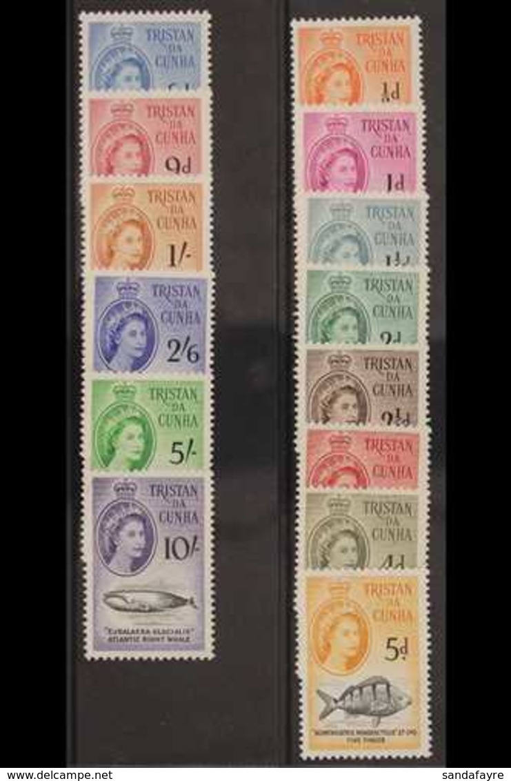1960  Complete Definitive Set, SG 28/41, Fine Never Hinged Mint. (14 stamps) For More Images, Please Visit Http://www.sa - Tristan Da Cunha