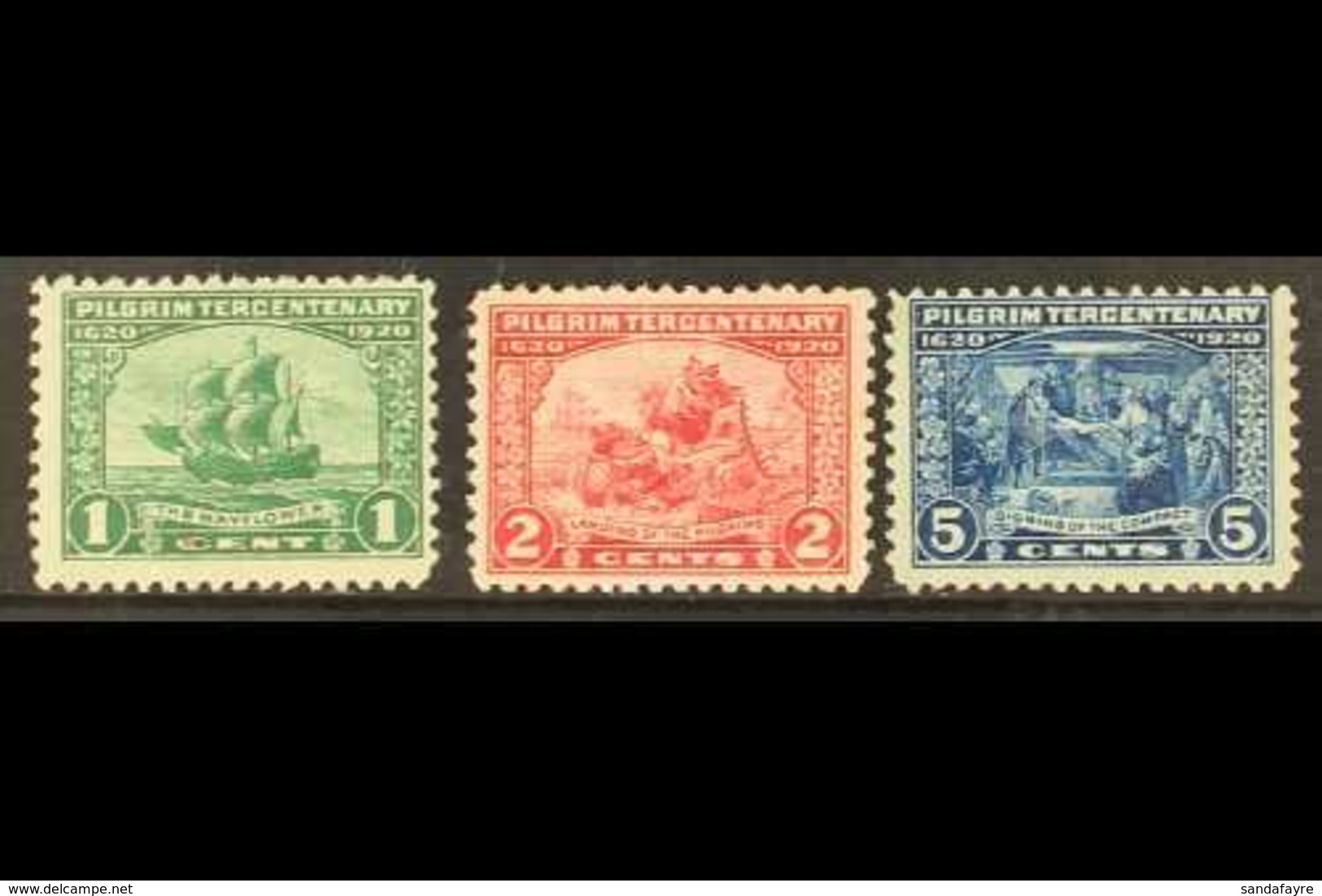 1920  Tercentenary Of The Pilgrim Fathers Set, Scott 548/550, Never Hinged Mint. (3 Stamps) For More Images, Please Visi - Sonstige & Ohne Zuordnung