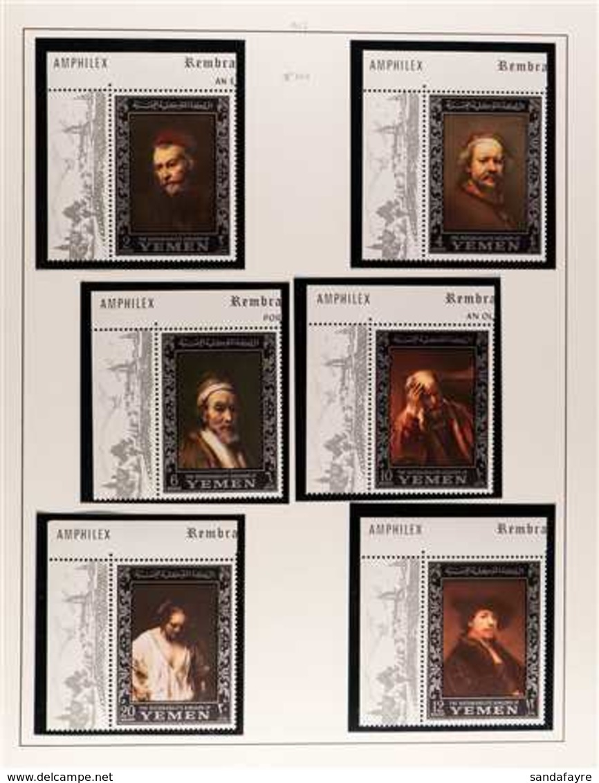 ROYALIST ISSUES  1967-1970 SUPERB NEVER HINGED MINT COLLECTION In An Album, All Different Complete Sets And Mini-sheets, - Jemen