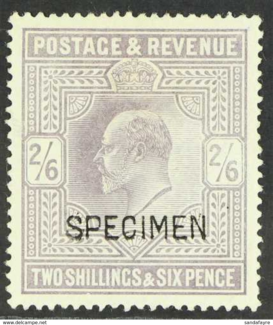 1902  2s 6d Lilac, Ed VII, Overprinted "Specimen", SG 260s, Fine Mint, Light Adhesion On Gummed Side. For More Images, P - Ohne Zuordnung