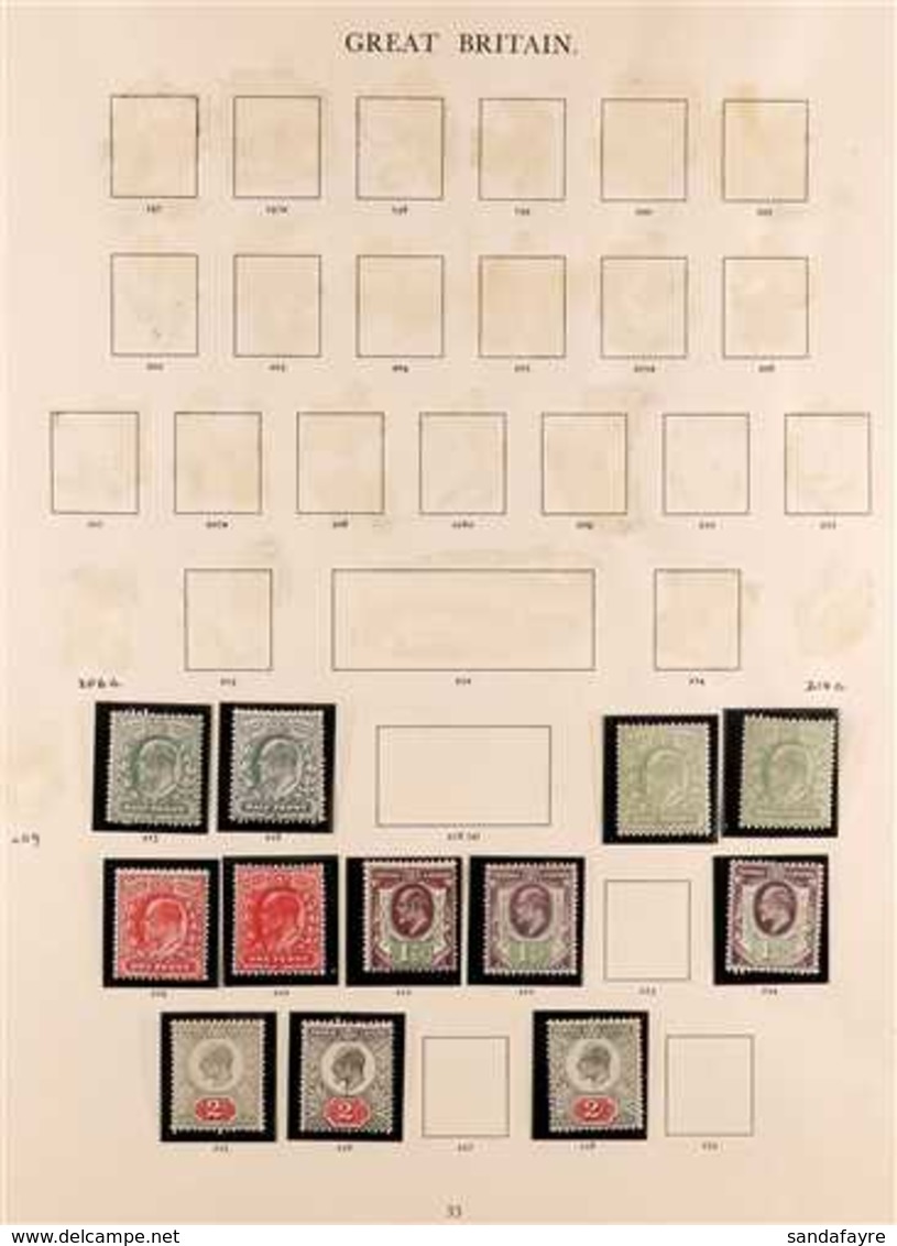 1902-10 DLR PRINTING  A Fine Mint Collection Of The De La Rue Printed Definitives To 1s Value, Presented on "Imperial" P - Ohne Zuordnung
