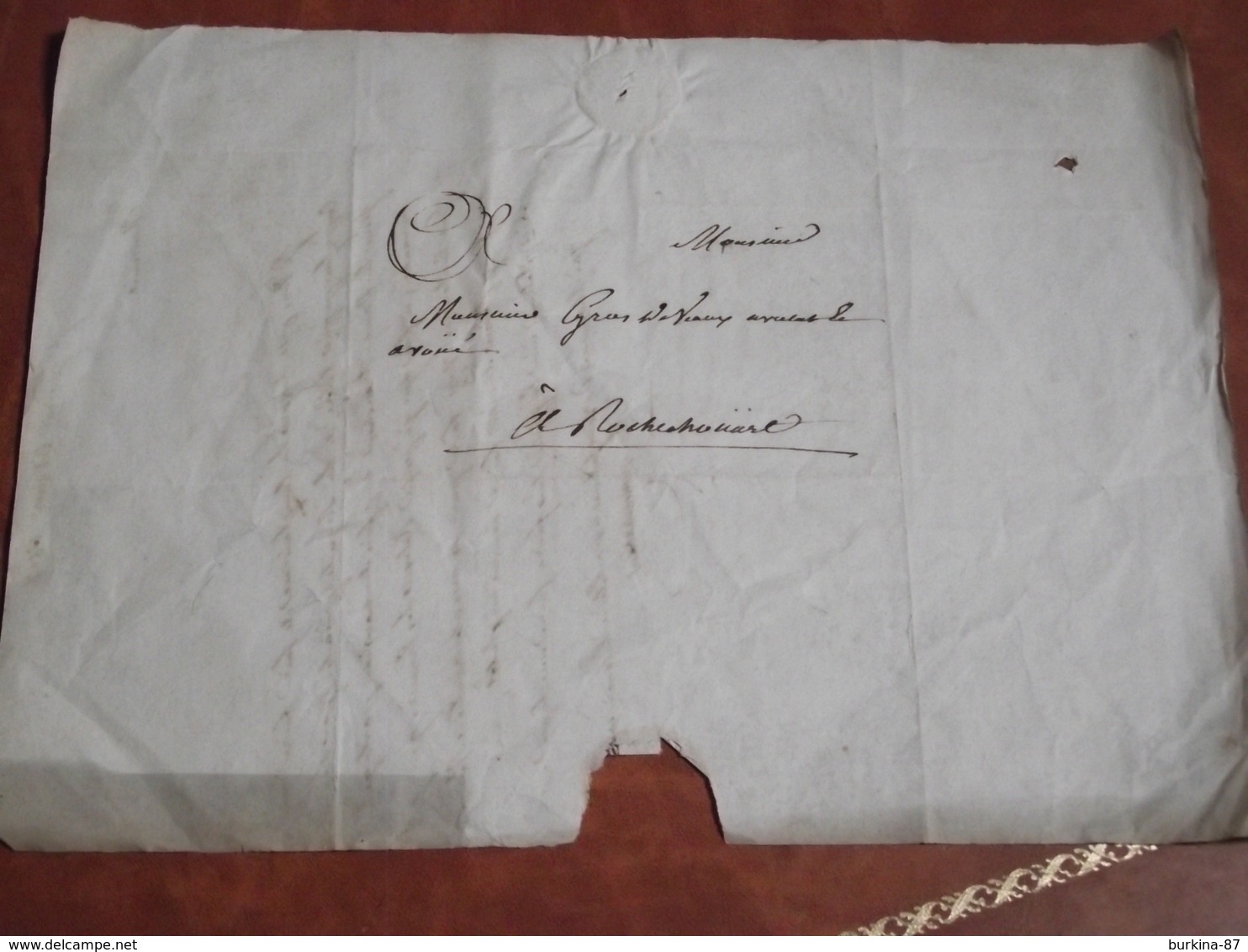 Lettre Partie De St JUNIEN Pour ROCHECHOUART , 1808 - Non Classés