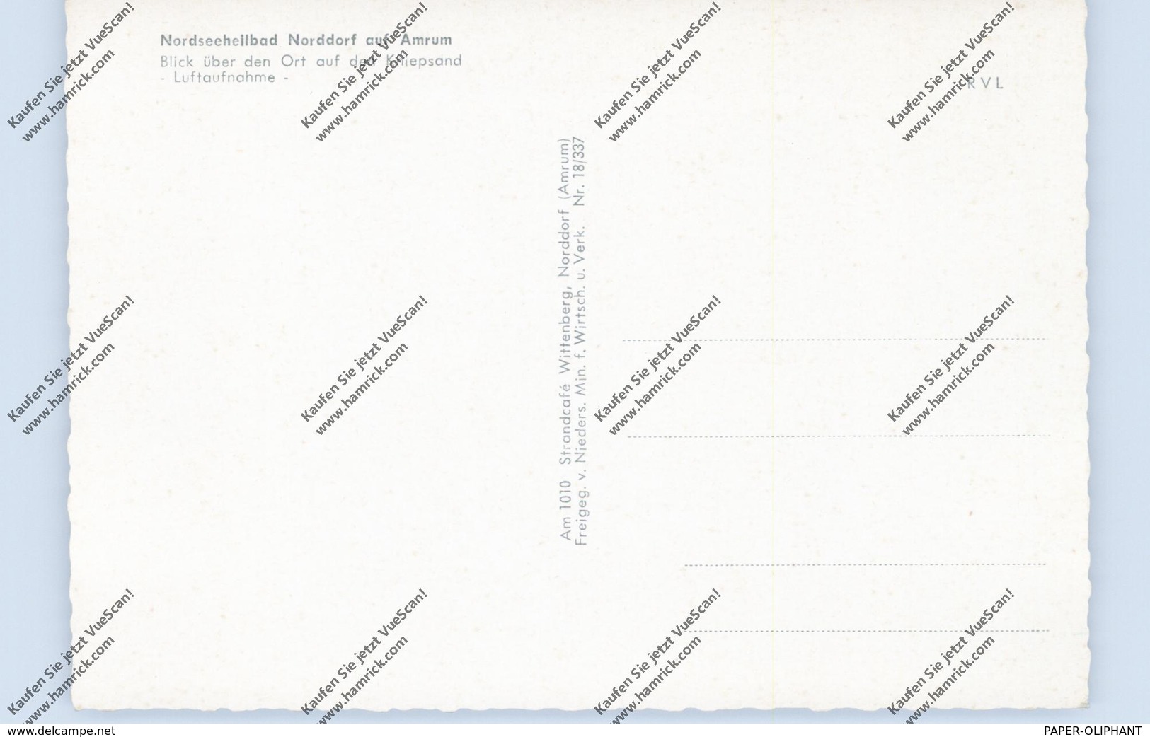 2278 NORDDORF / Amrum, Luftaufnahme, Ort Und Kniepsand - Nordfriesland