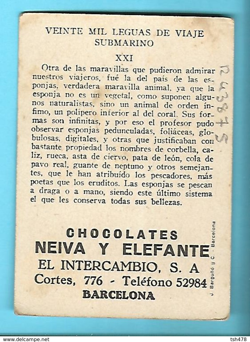 CHROMO-IMAGE---BARCELONA--chocolates NEIVA Y ELEFANTE---voir 2 Scans - Autres & Non Classés