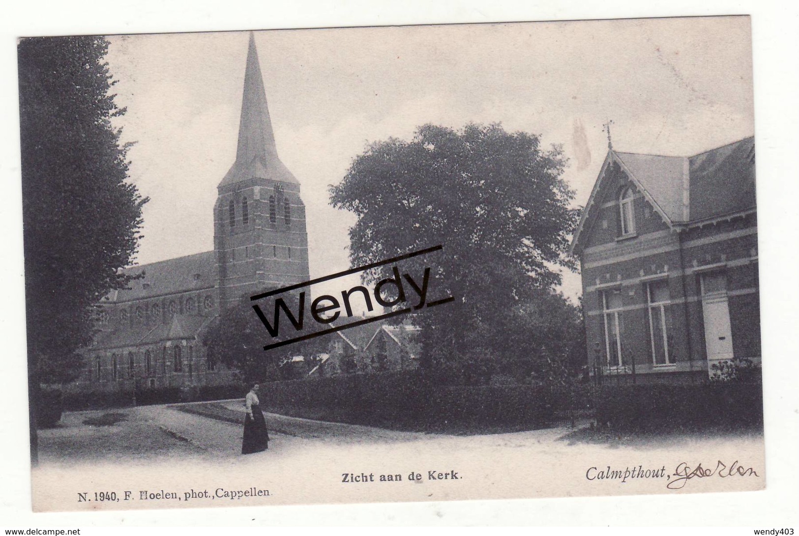 Kalmthout (zicht Aan De Kerk) Uitg. Hoelen N° 1940 - Kalmthout