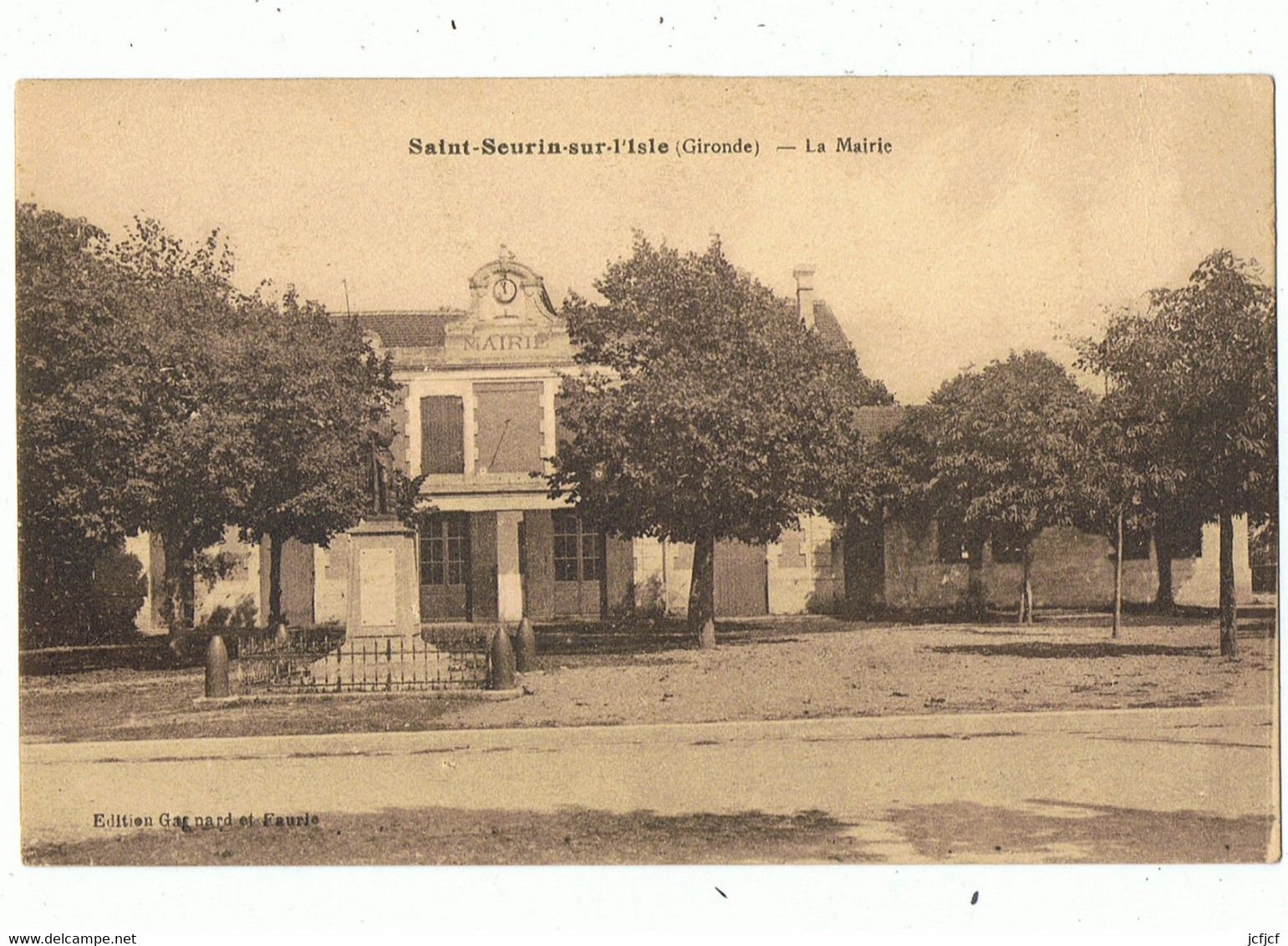 CPA..33..SAINT SEURIN SUR L'ISLE..ST SEURIN SUR L'ISLE..LA MAIRIE.. - Autres & Non Classés