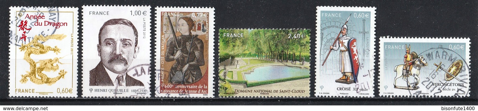 France 2012 : Timbres Yvert & Tellier N° 4631 - 4635 - 4654 - 4664 - 4665 - 4666 - 4667 - 4669 - 4679 Et 4710 Avec Obli. - Usati