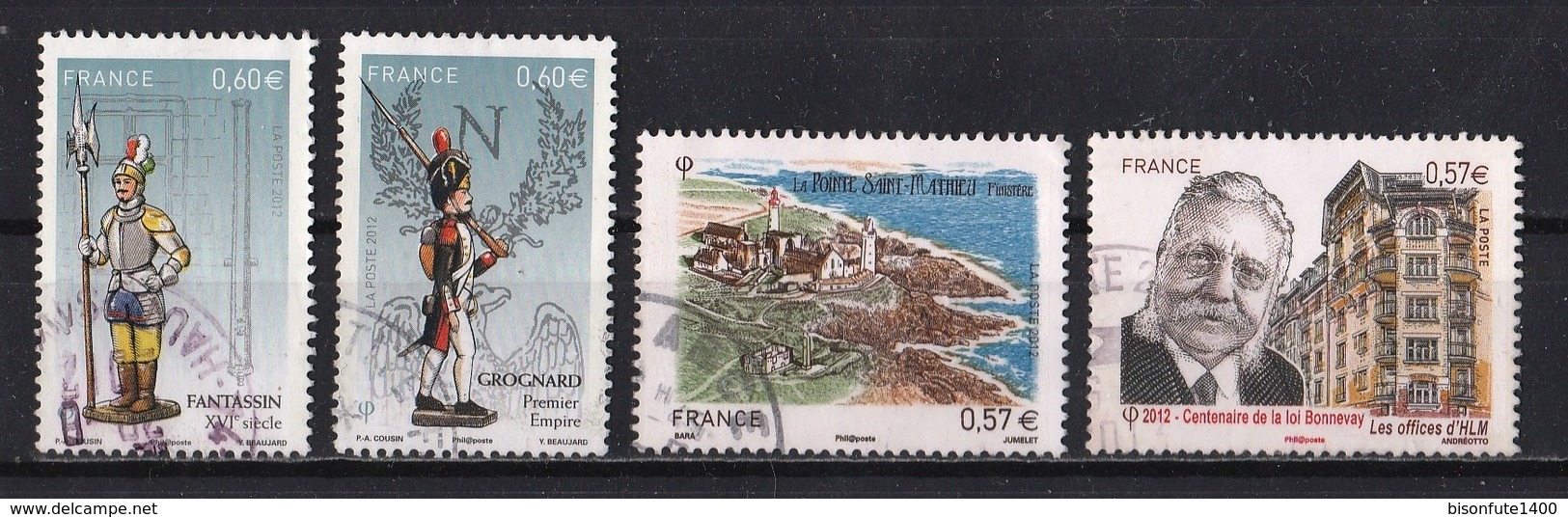 France 2012 : Timbres Yvert & Tellier N° 4631 - 4635 - 4654 - 4664 - 4665 - 4666 - 4667 - 4669 - 4679 Et 4710 Avec Obli. - Usati