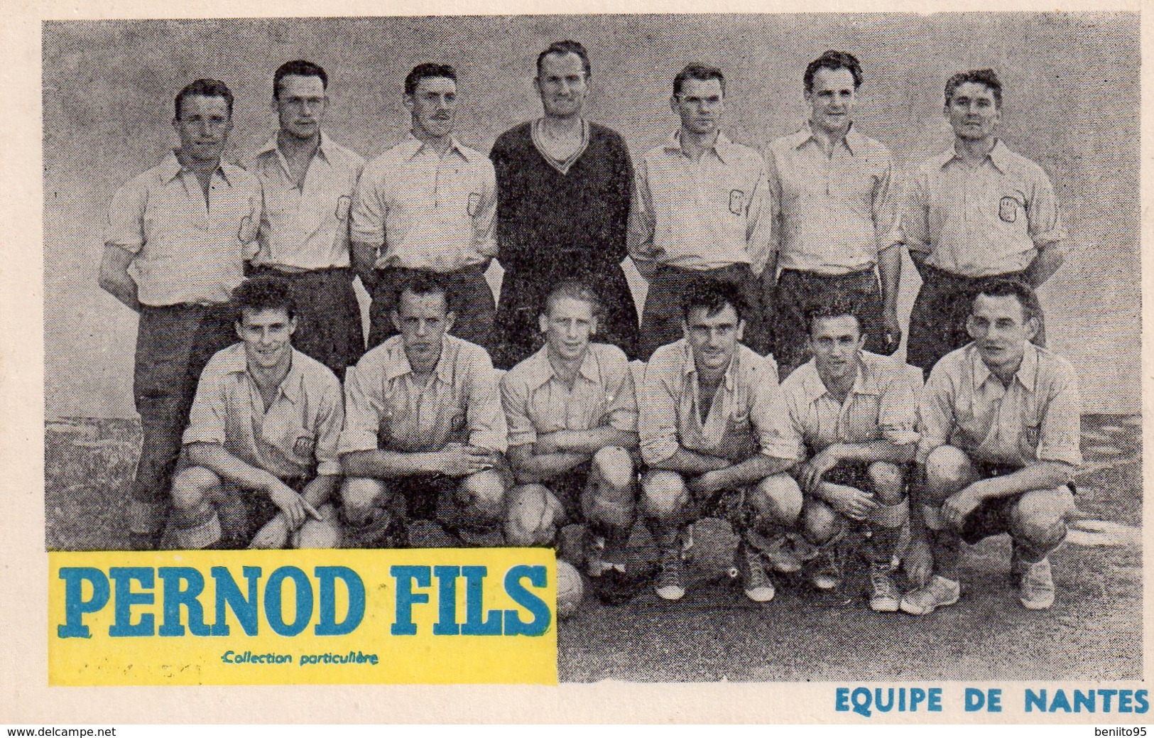 CP De L'équipe 1ère De Football De NANTES 1950-51. - Nantes